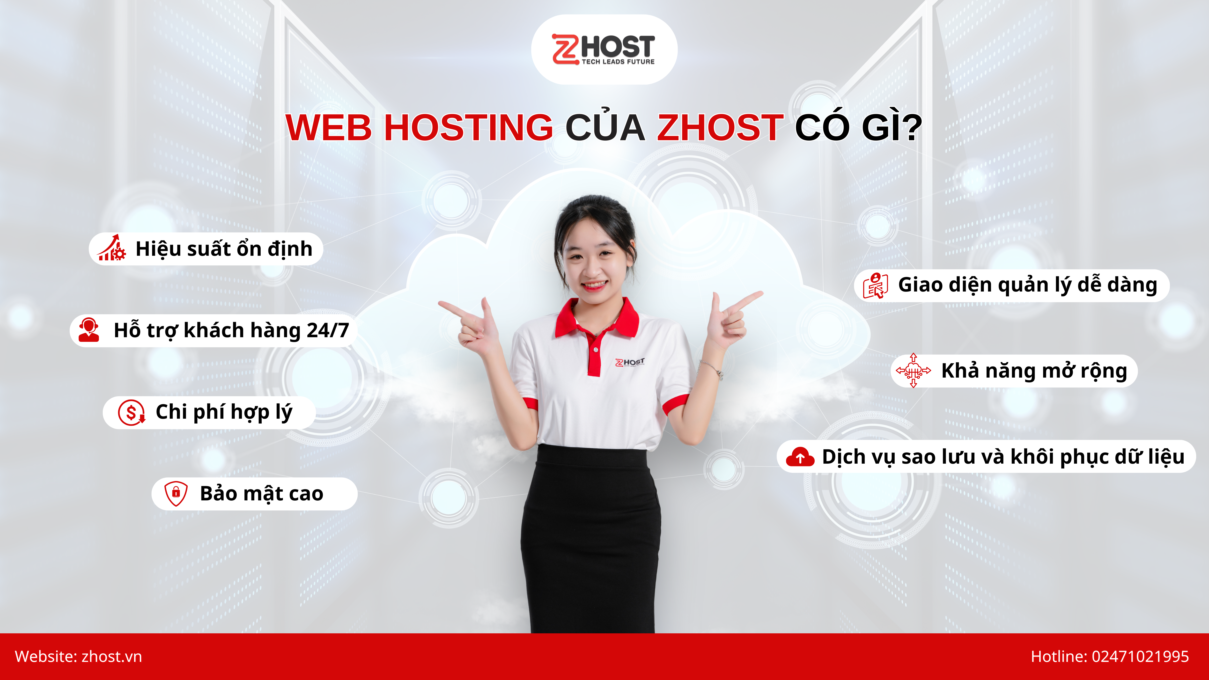 Web hosting của Zhost có gì?