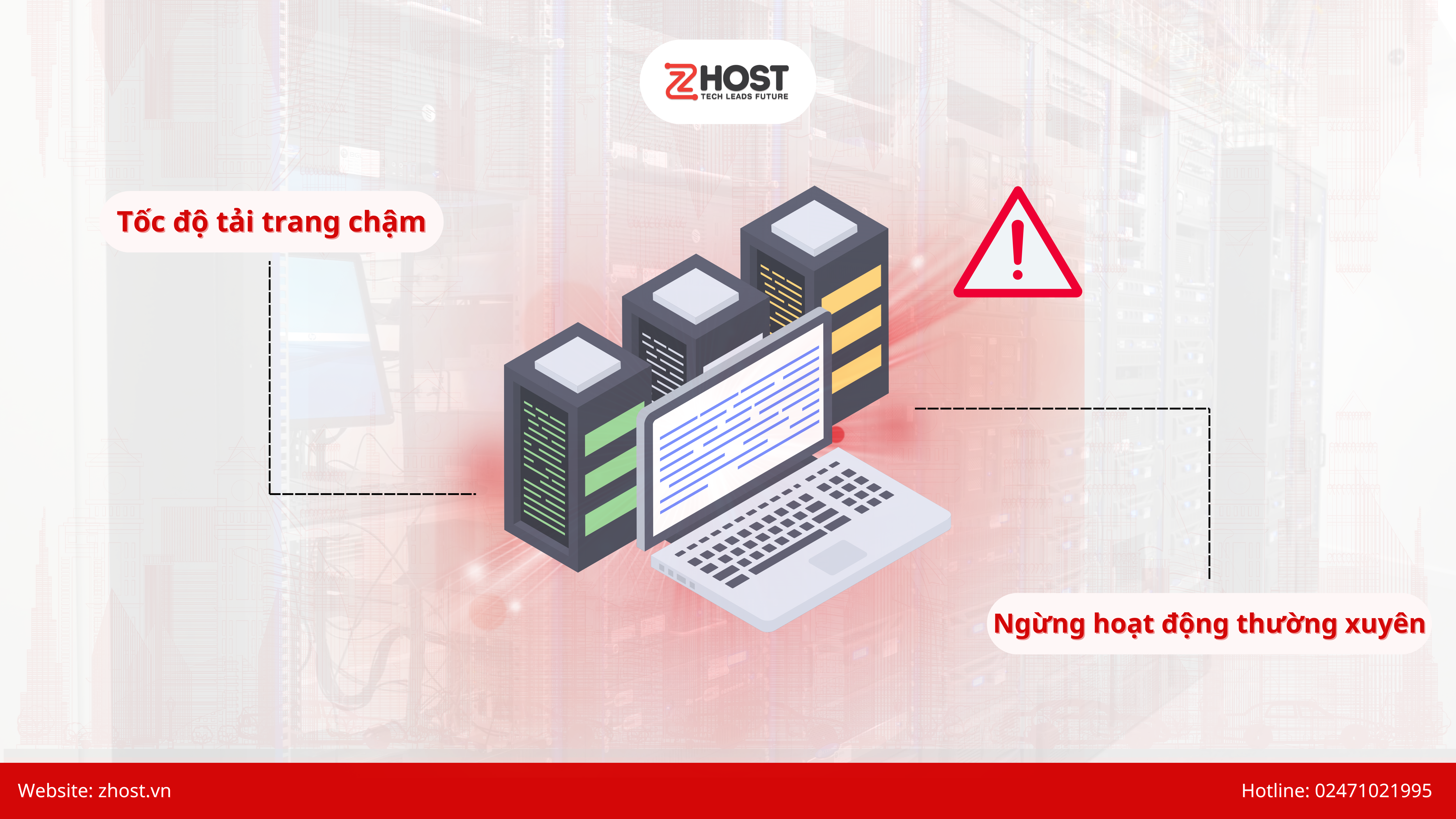 Website hoạt động kém ổn định