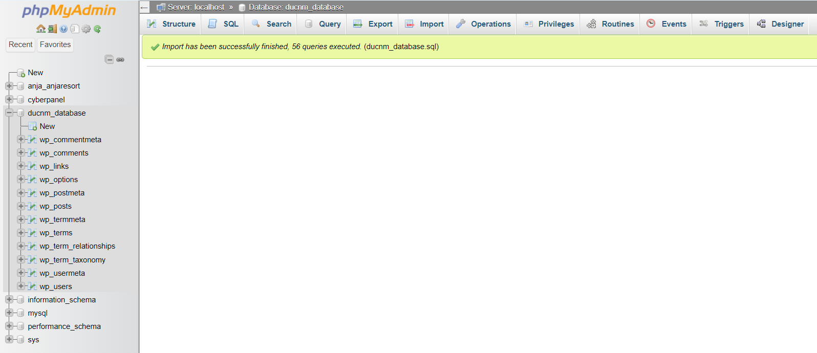 Hướng Dẫn Import Và Export Database Bằng Phpmyadmin Trên CyberPanel