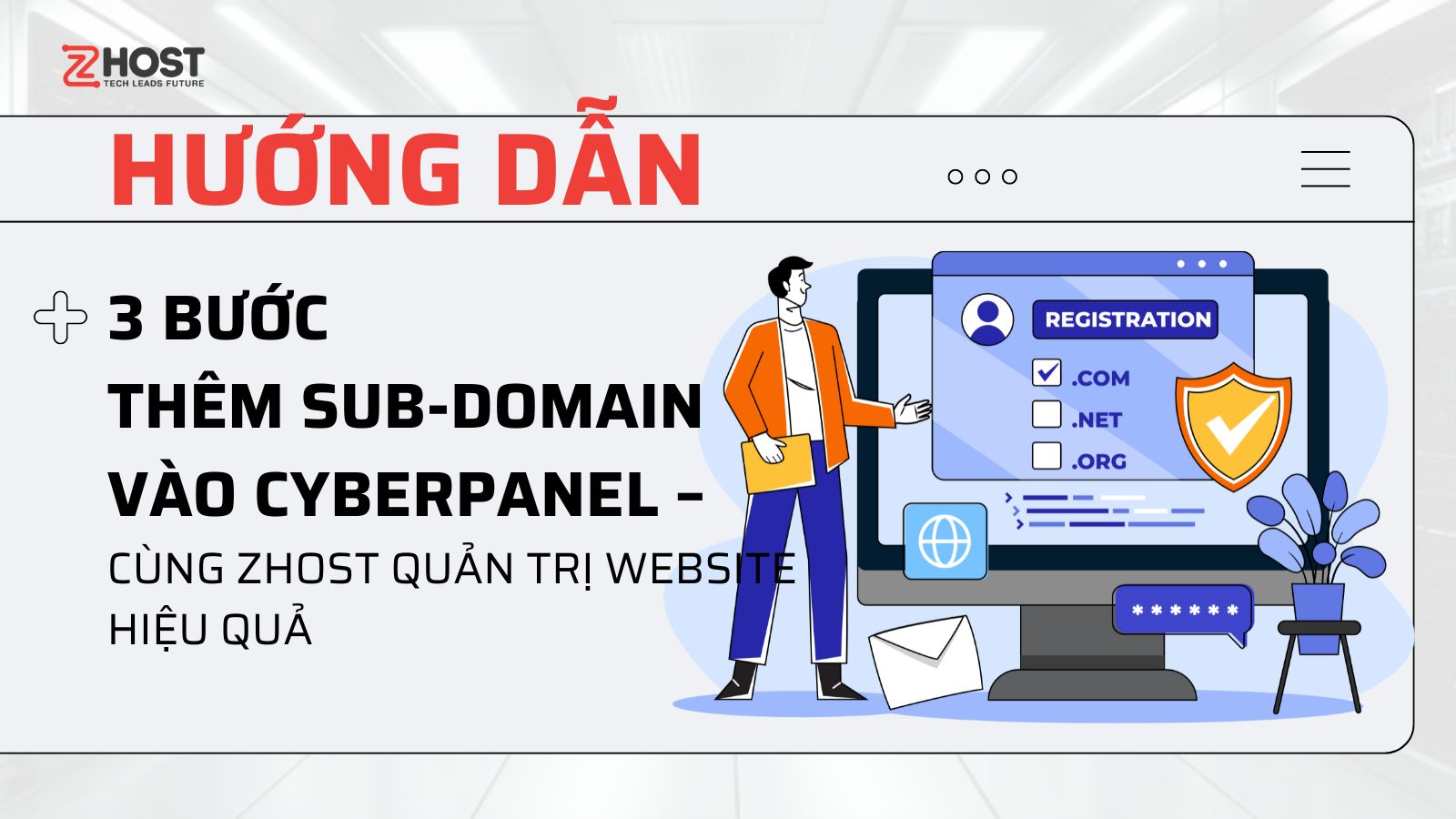 Hướng dẫn 3 bước thêm subdomain vào cyberpanel