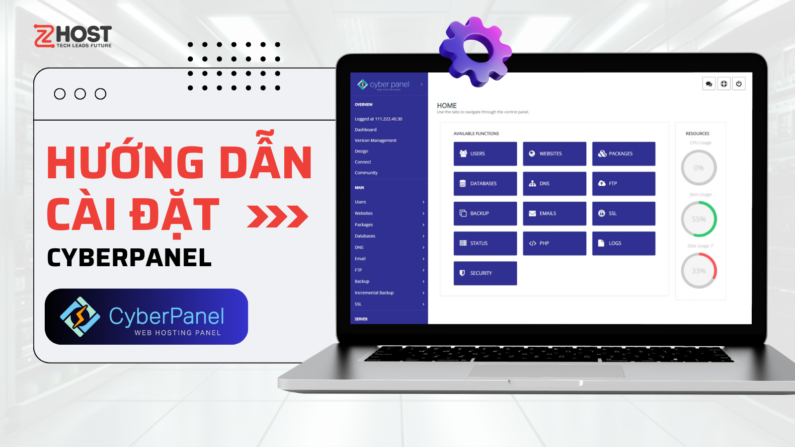 Hướng dẫn cài đặt cyberpanel