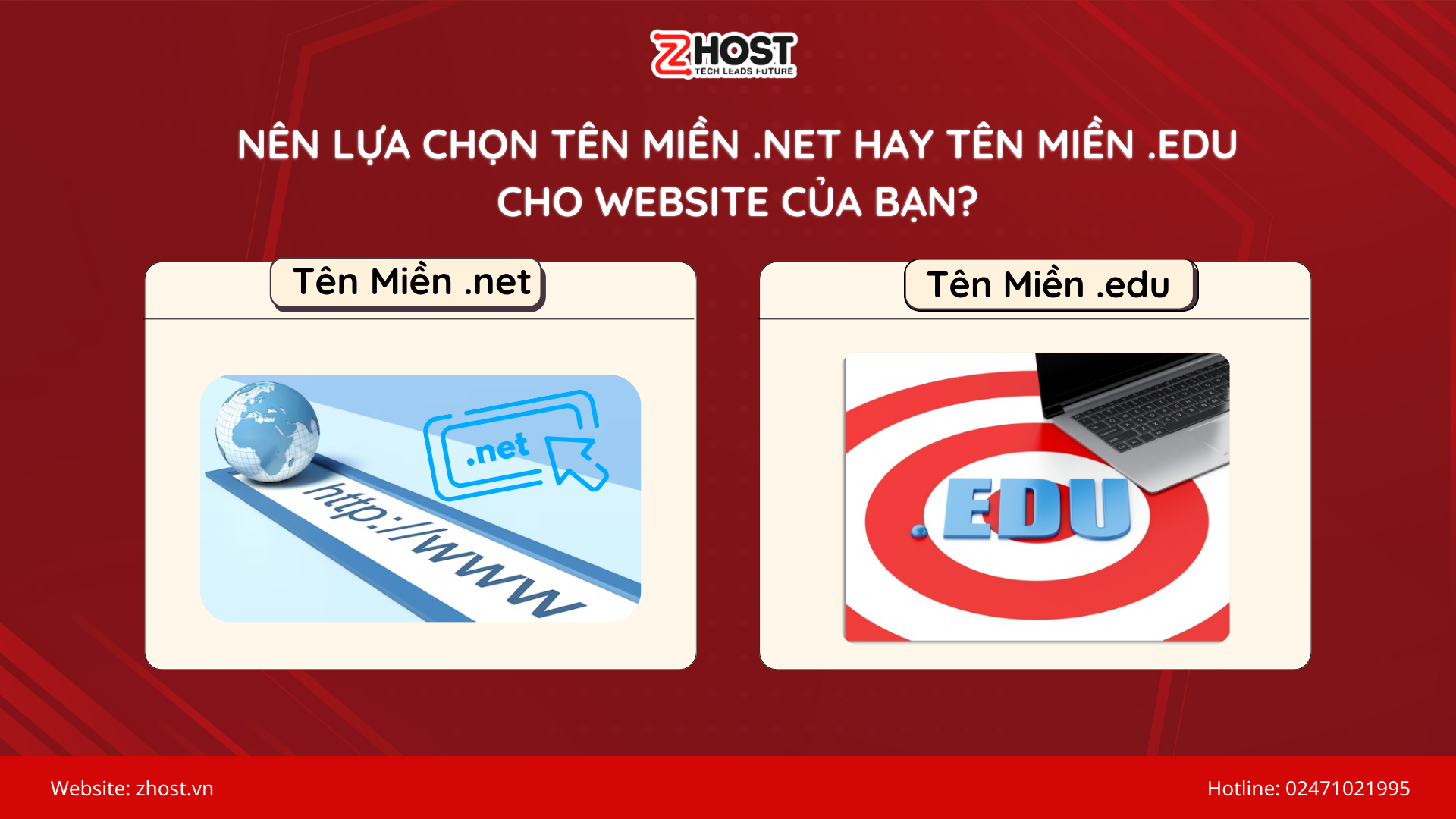 tên miền edu và tên miền net