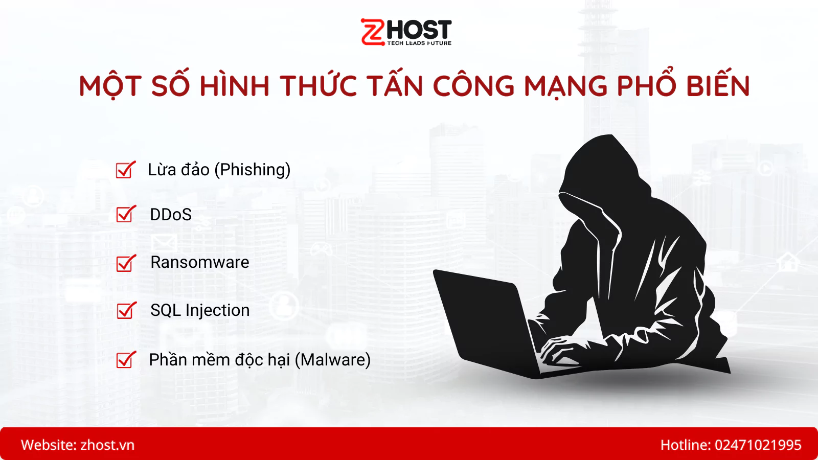 Một số hình thức tấn công mạng phổ biến