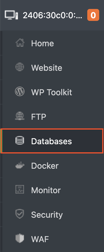 Hướng dẫn tạo database trên AApanel