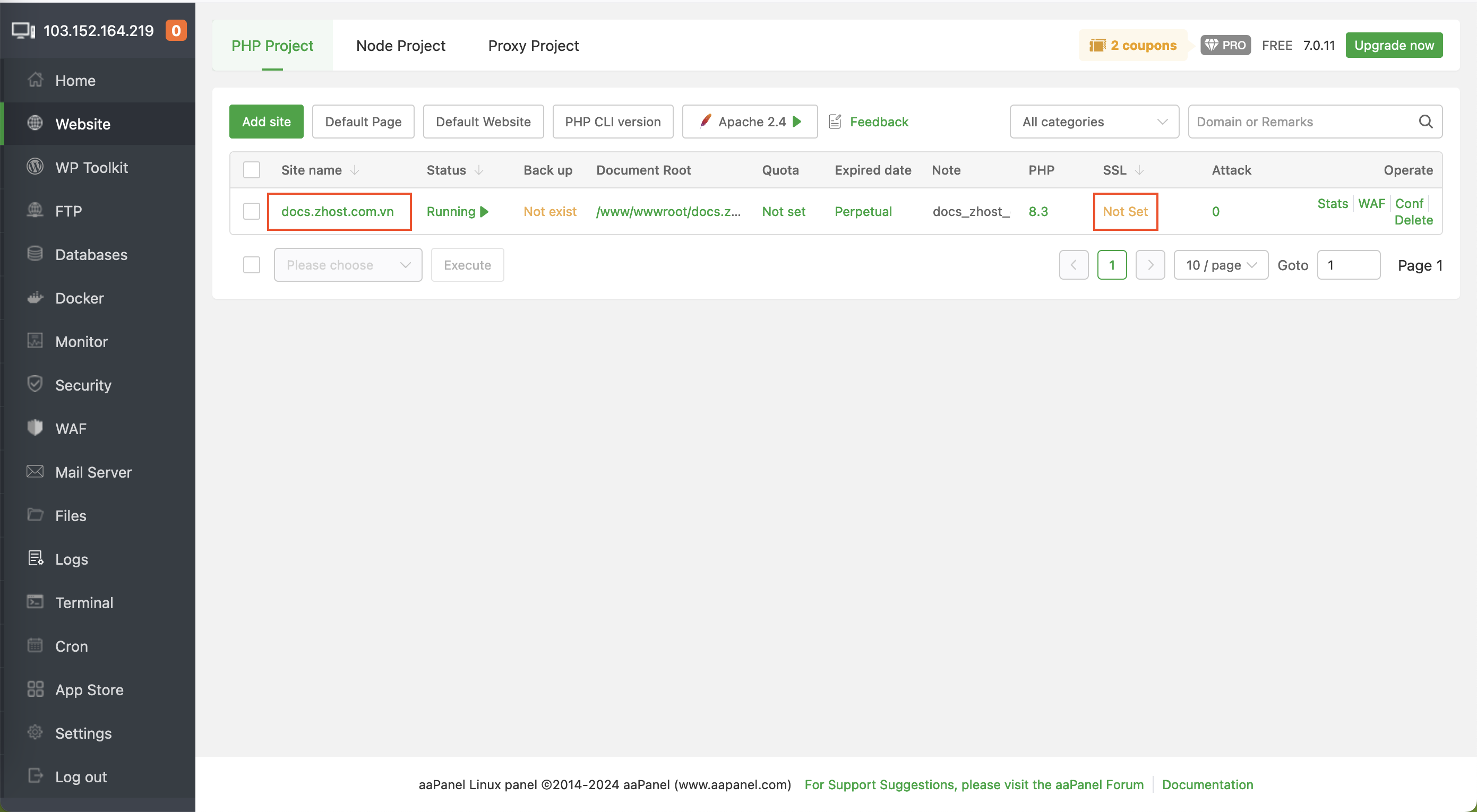 huong dan tao ssl mien phi tren hosting aapanel 5205