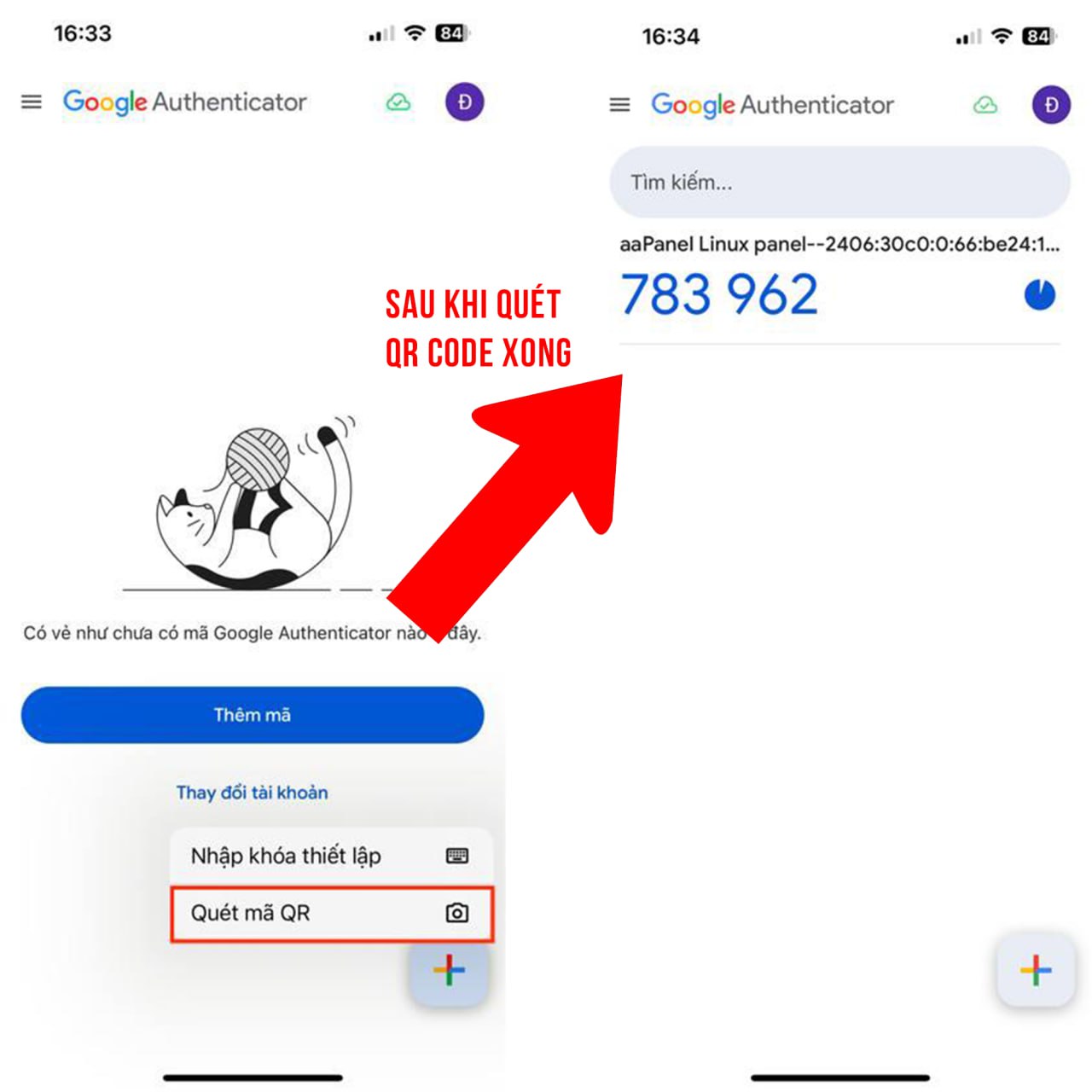 Hướng Dẫn Bật Xác Thực 2 Bước Cho User Đăng Nhập Vào aaPanel