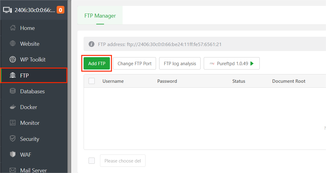 Hướng Dẫn Tạo Tài Khoản FPT Và Upload File Lên aaPanel