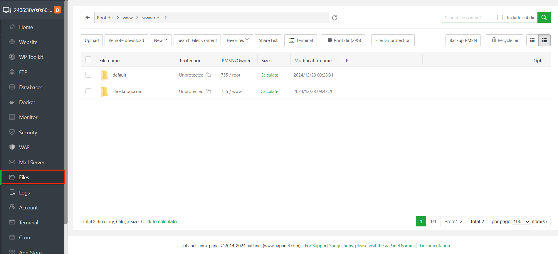 Hướng Dẫn Sử Dụng File Manager Trên aaPanel