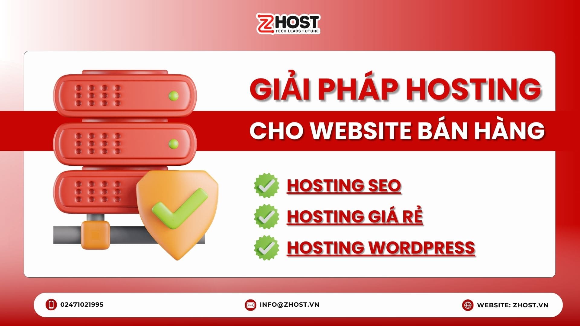 Giải pháp Hosting cho website bán hàng