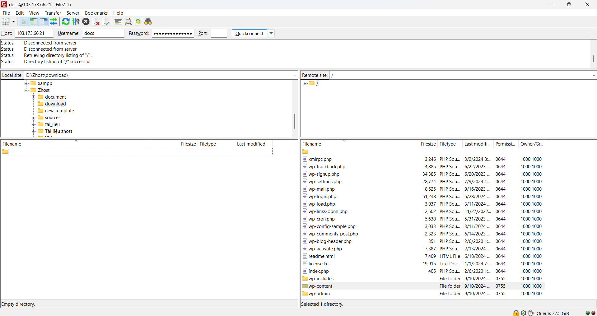 Hướng Dẫn Tạo Tài Khoản FPT Và Upload File Lên aaPanel