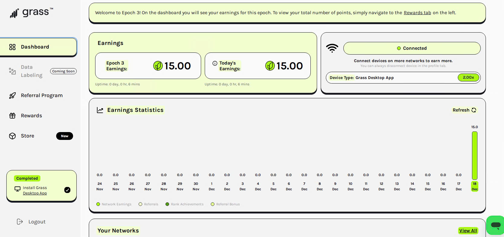 Kết nối tài khoản Grass