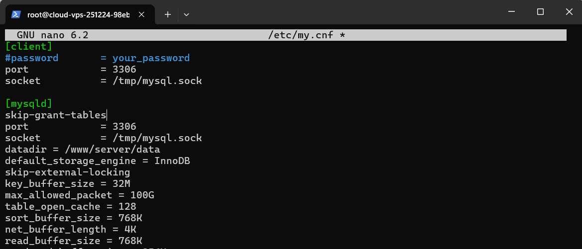 Hướng Dẫn Khôi Phục Mật Khẩu Root MySQL Trên aaPanel