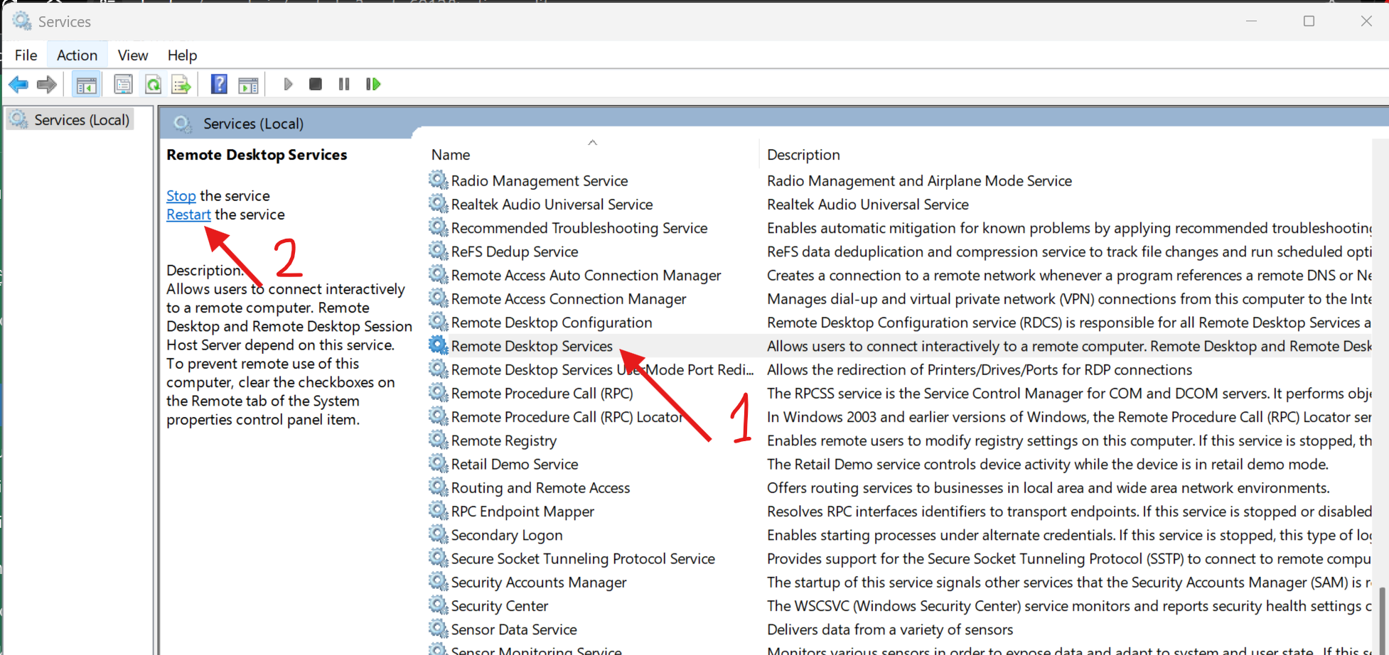remote desktop services