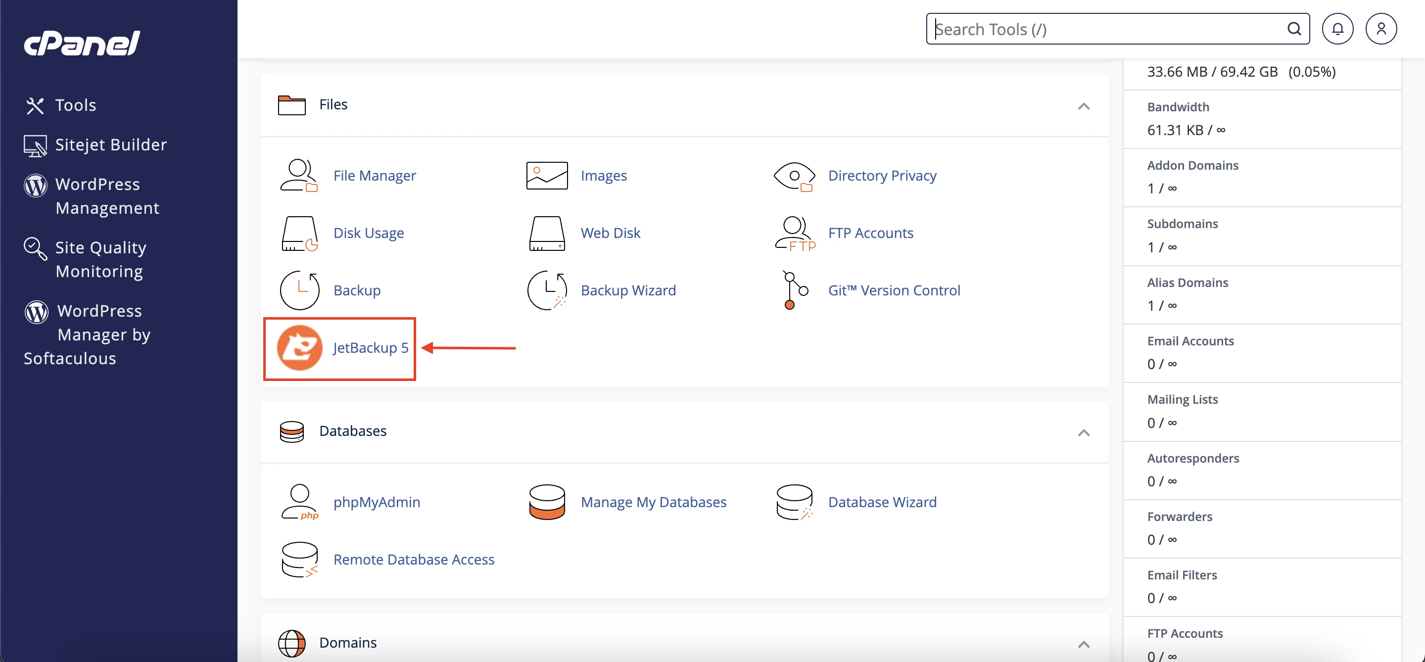 Hướng Dẫn Khôi Phục Đơn Lẻ Một Website Với JetBackup