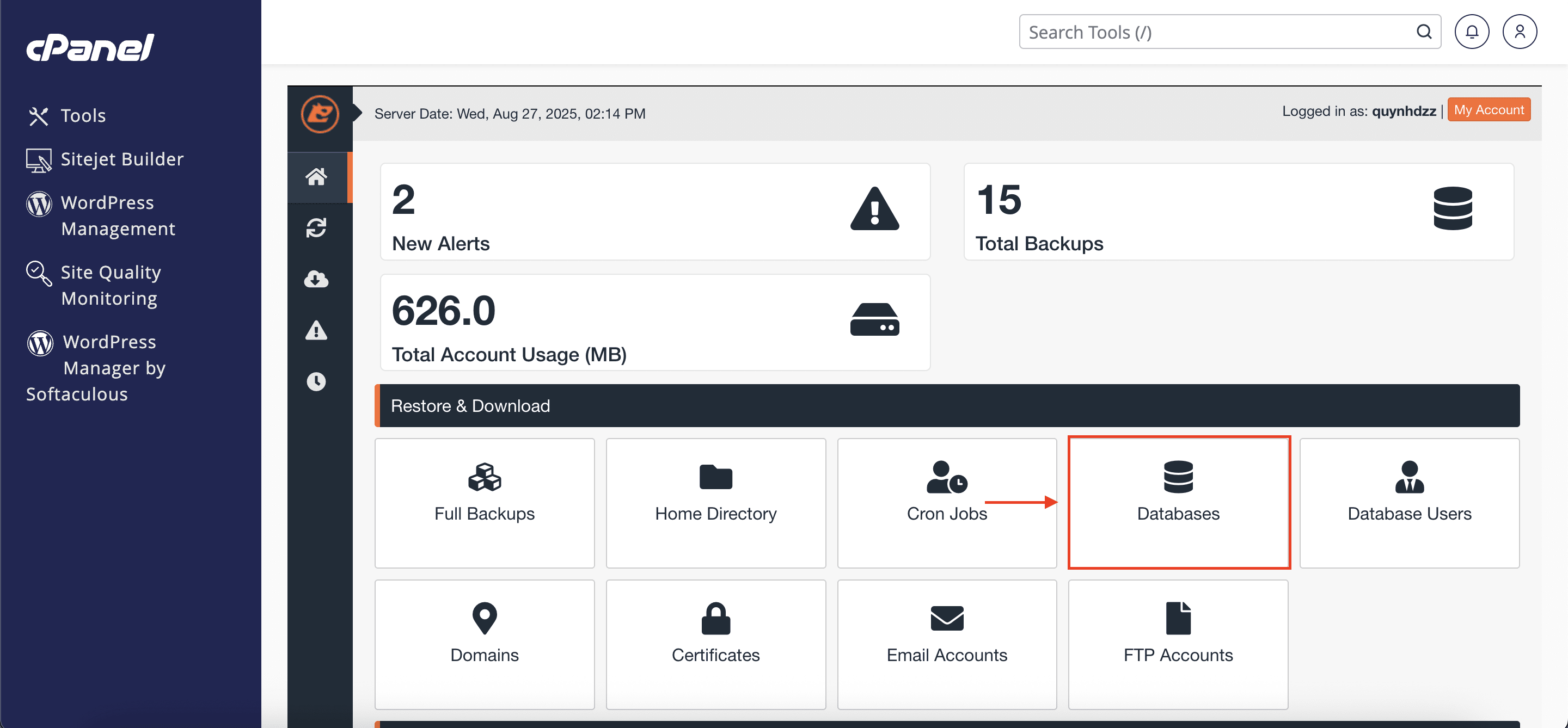 Hướng Dẫn Khôi Phục Đơn Lẻ Một Website Với JetBackup