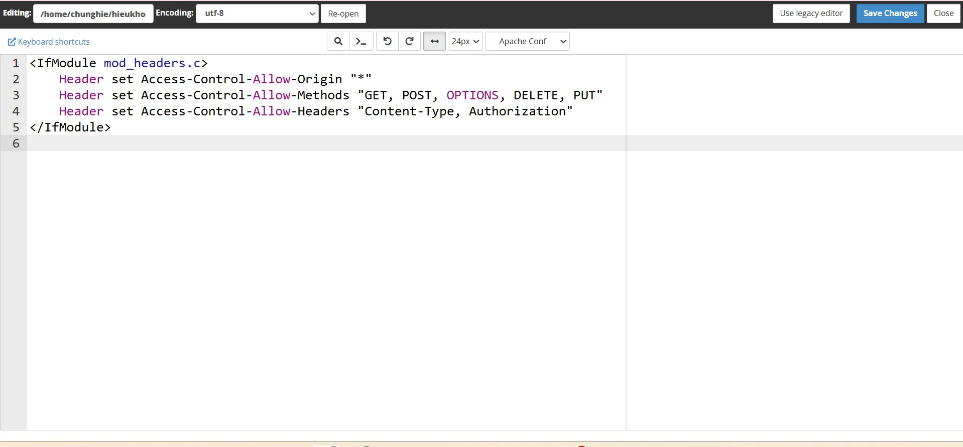 Hướng Dẫn Bật CORS Trên Hosting cPanel ảnh 6