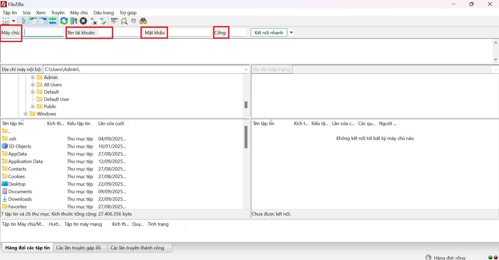 Khắc phục lỗi “Failed to retrieve directory listing” khi dùng FileZilla ảnh 1