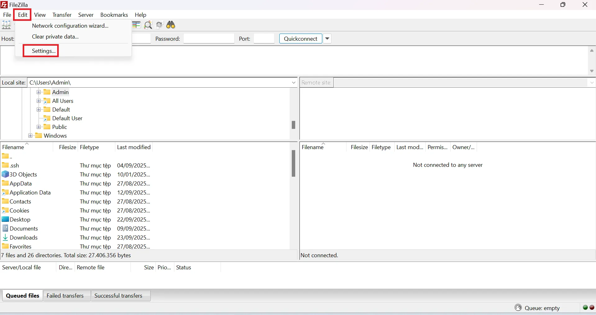 Khắc phục lỗi “Failed to retrieve directory listing” khi dùng FileZilla ảnh 2