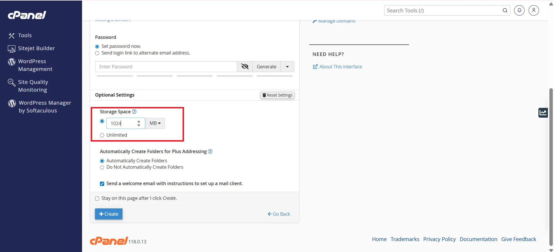 Hướng Dẫn Chi Tiết Tạo Tài Khoản Email rên cPanel ảnh 5