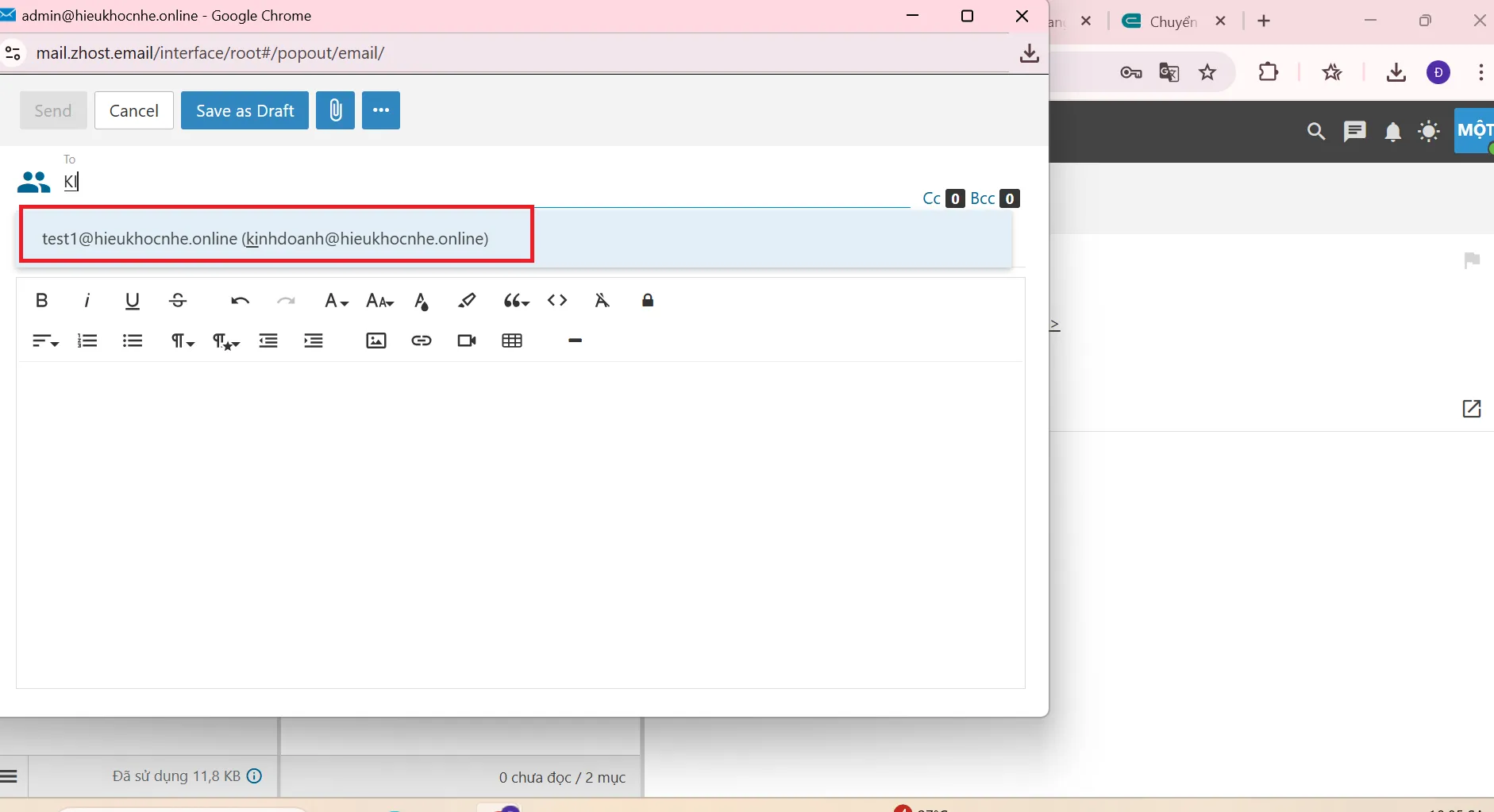 Hướng Dẫn Tạo Nhóm Gửi Email Nội Bộ Trong Phòng Ban ảnh 6