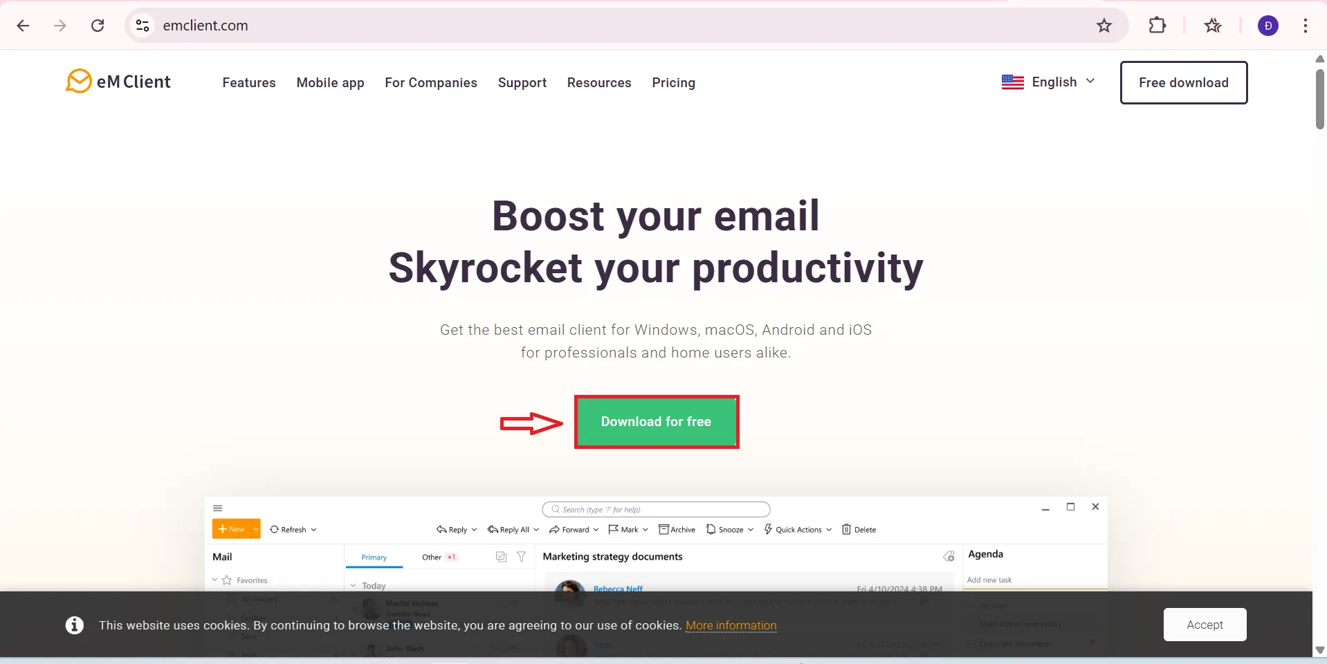 Hướng Dẫn Cài Đặt Email Business Trên Phần Mềm eM Client ảnh 1