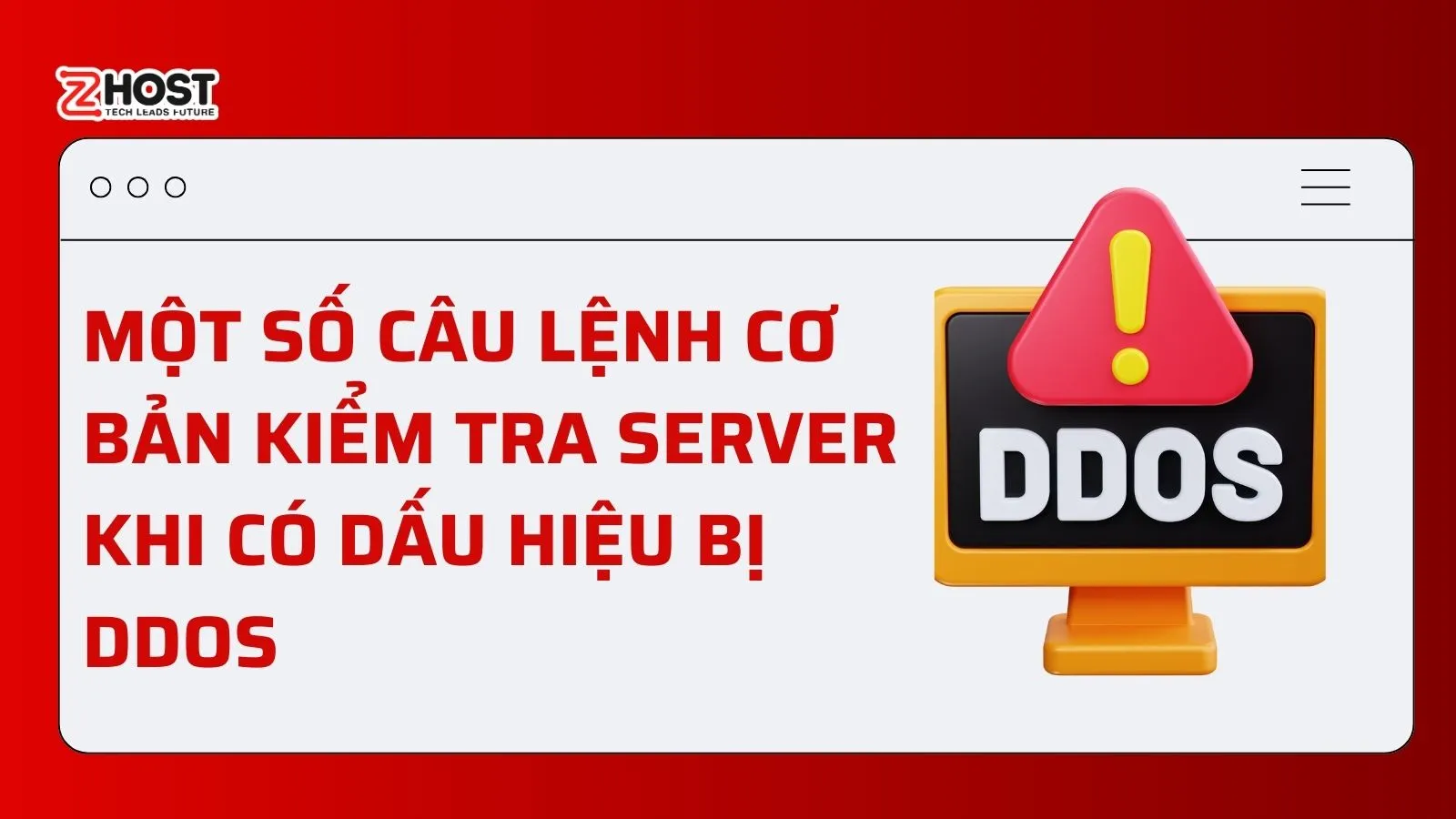 Một Số Câu Lệnh Cơ Bản Kiểm Tra Server Khi Có Dấu Hiệu Bị DDoS ảnh đại diện