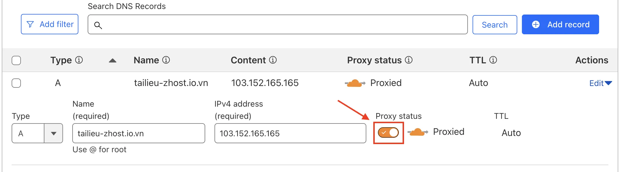 Hướng Dẫn Bật Tắt Proxy DNS CloudFlare