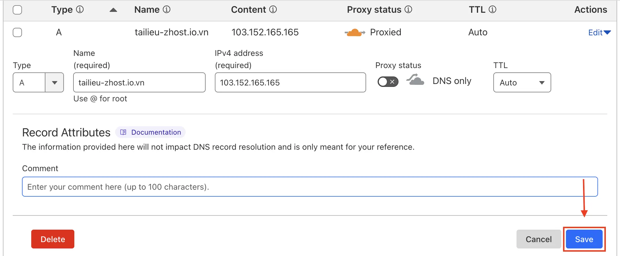 Hướng Dẫn Bật Tắt Proxy DNS CloudFlare