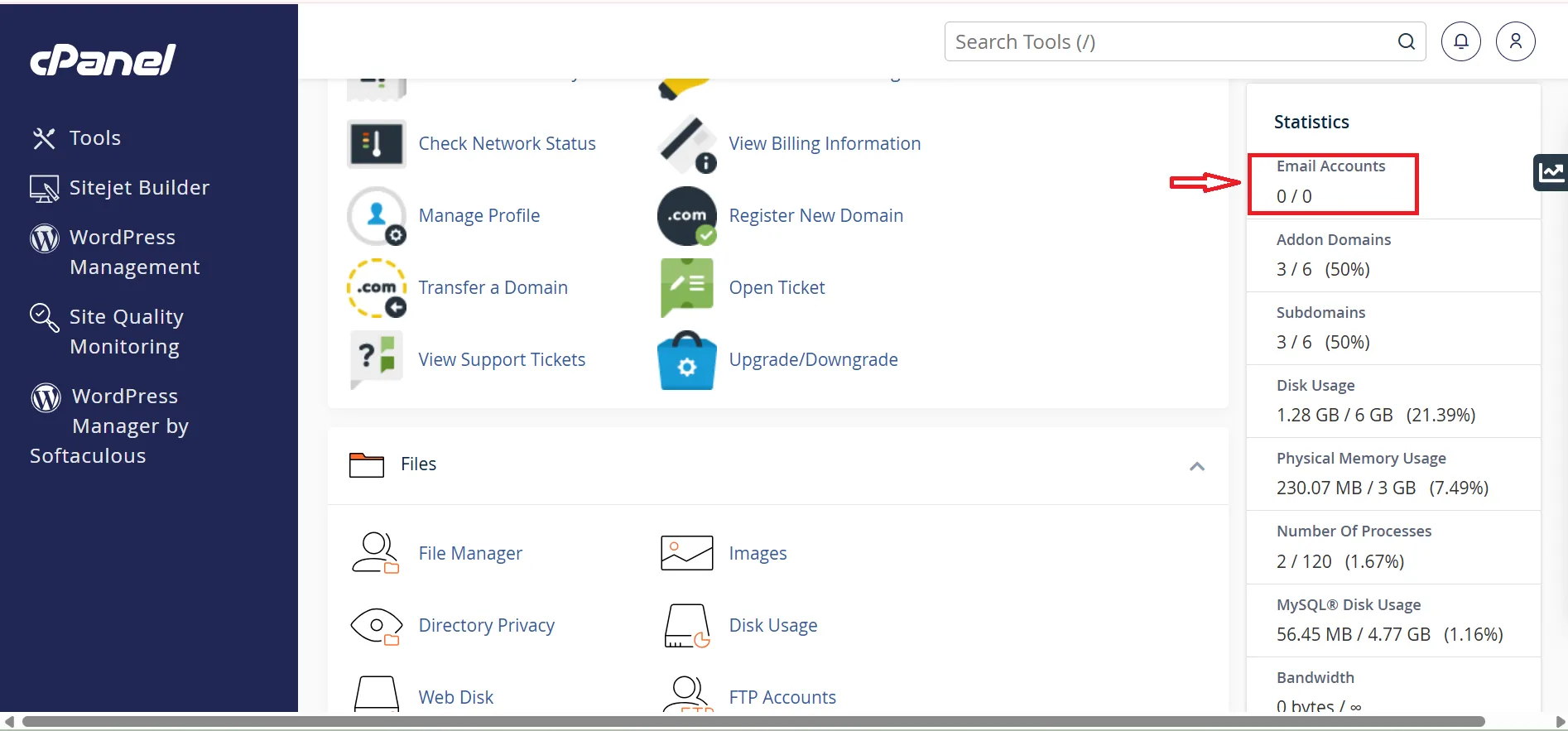 Ý nghĩa các thông số trong Cpanel Hosting ảnh2