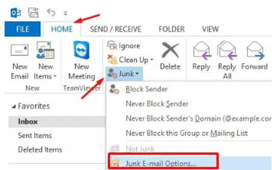 Hướng dẫn tắt tính năng lọc Spam trên Outlook