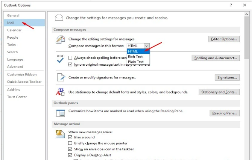 Sửa lỗi mail gửi đi có đính kèm file Winmail.dat trên Outlook