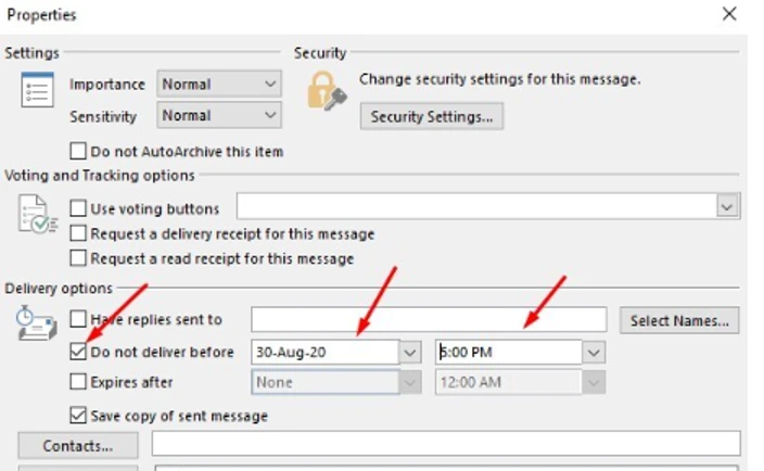 Hướng dẫn hẹn giờ gửi thư trên Outlook