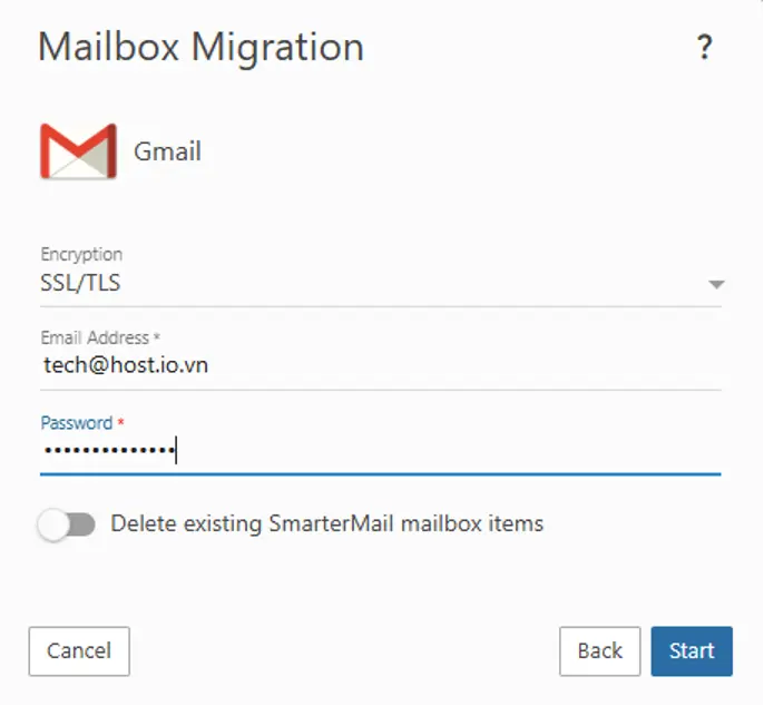 Hướng dẫn chuyển dữ liệu sang Email Business