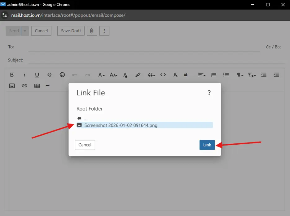 Hướng dẫn lưu trữ và chia sẻ file trong dịch vụ Email Business