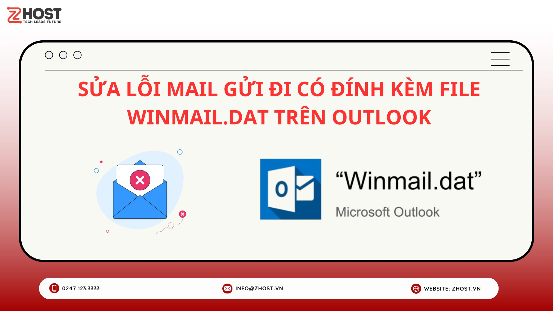 Sửa lỗi mail gửi đi có đính kèm file Winmail.dat trên Outlook