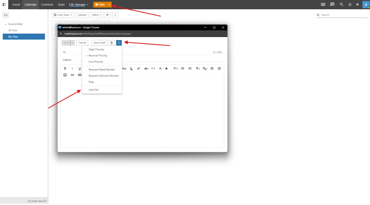 Hướng dẫn lưu trữ và chia sẻ file trong dịch vụ Email Business