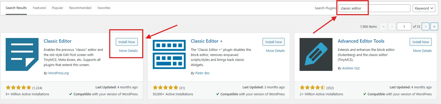Hướng dẫn cài đặt plugin Classic Editor WordPress