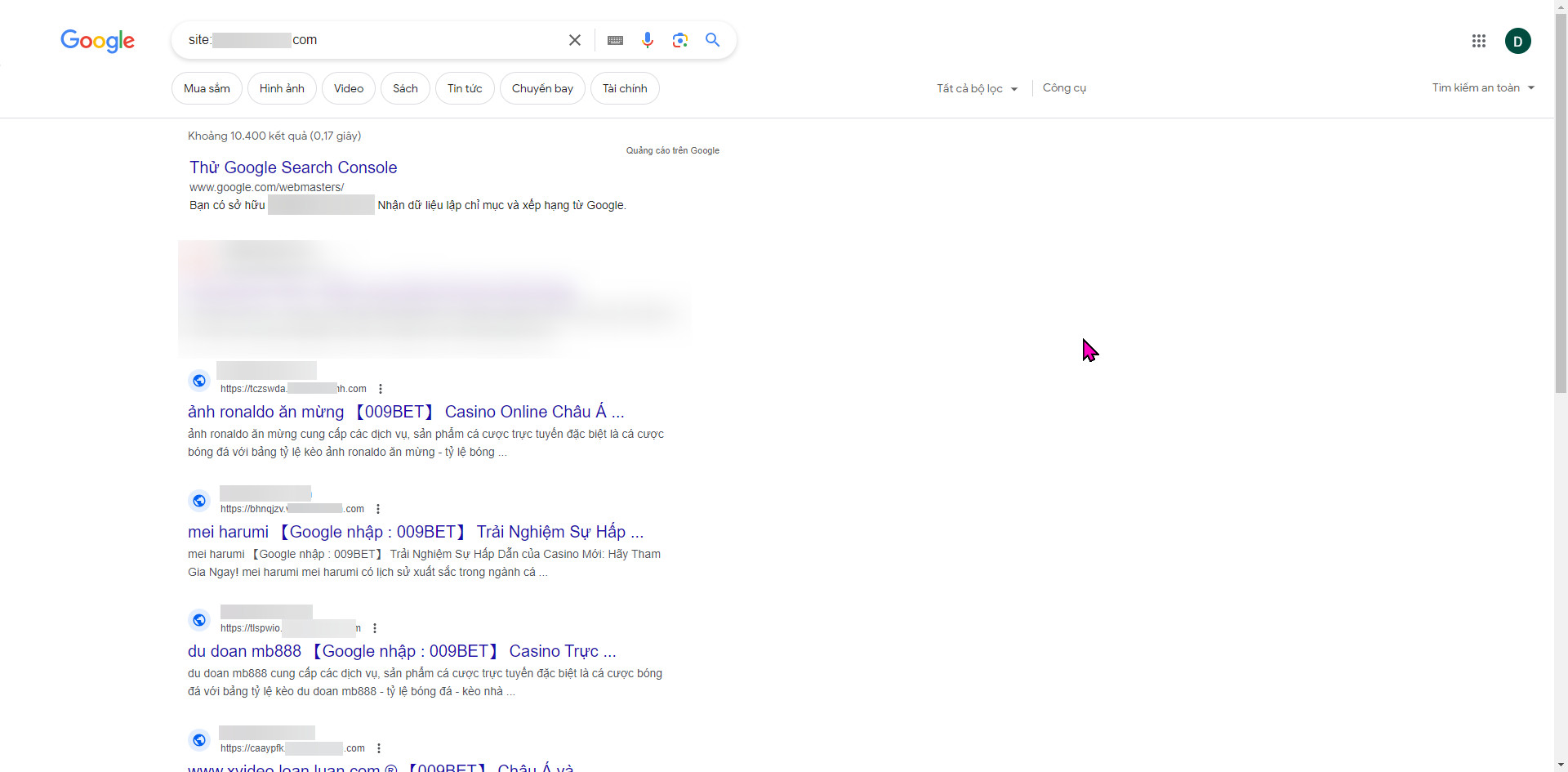 cach giai quyet tinh trang spam injection trong google search console 10627