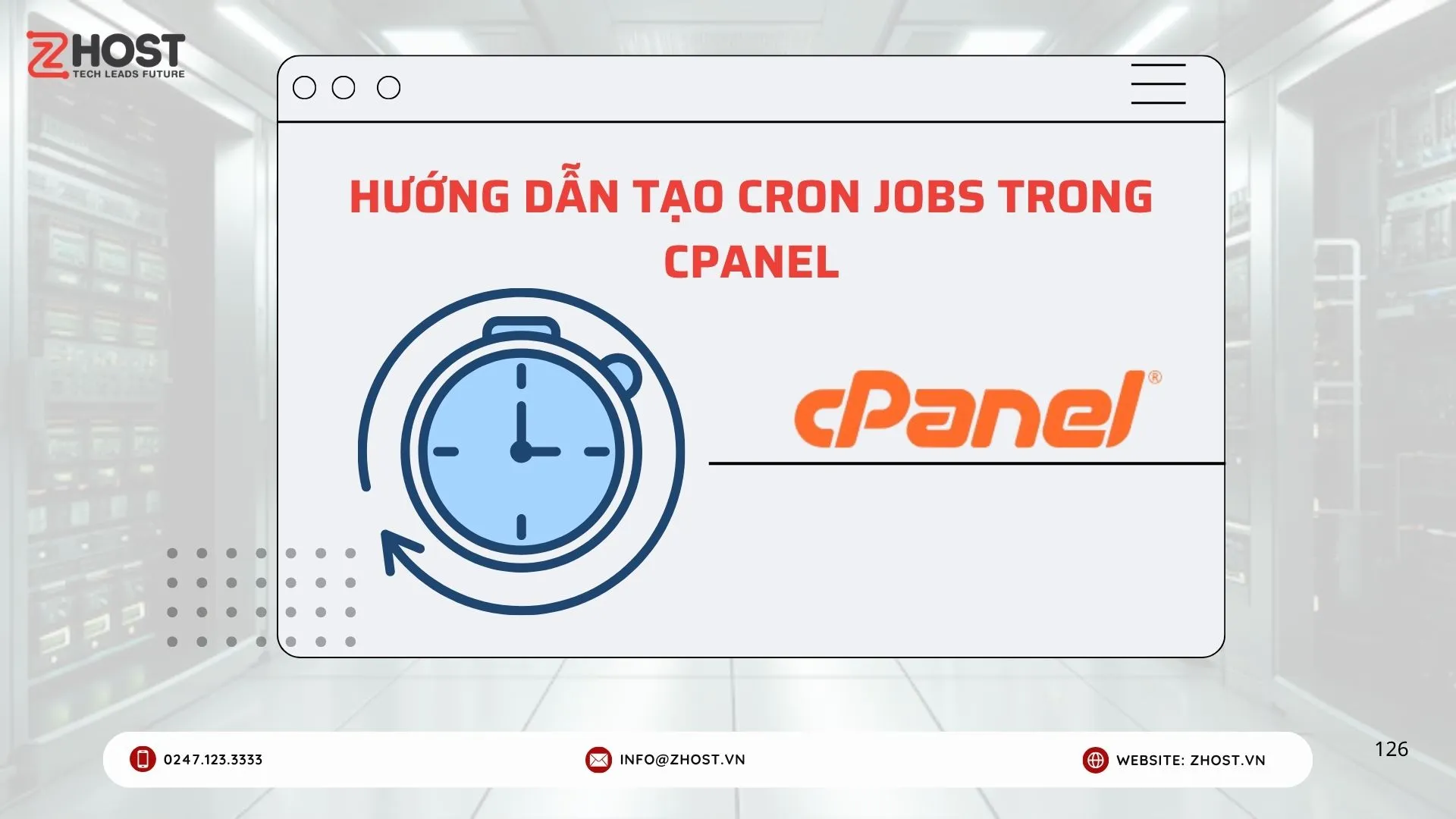 HƯỚNG DẪN TẠO CRON JOBS TRONG CPANEL