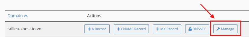 Quản lý DNS bằng Zone Editor cPanel