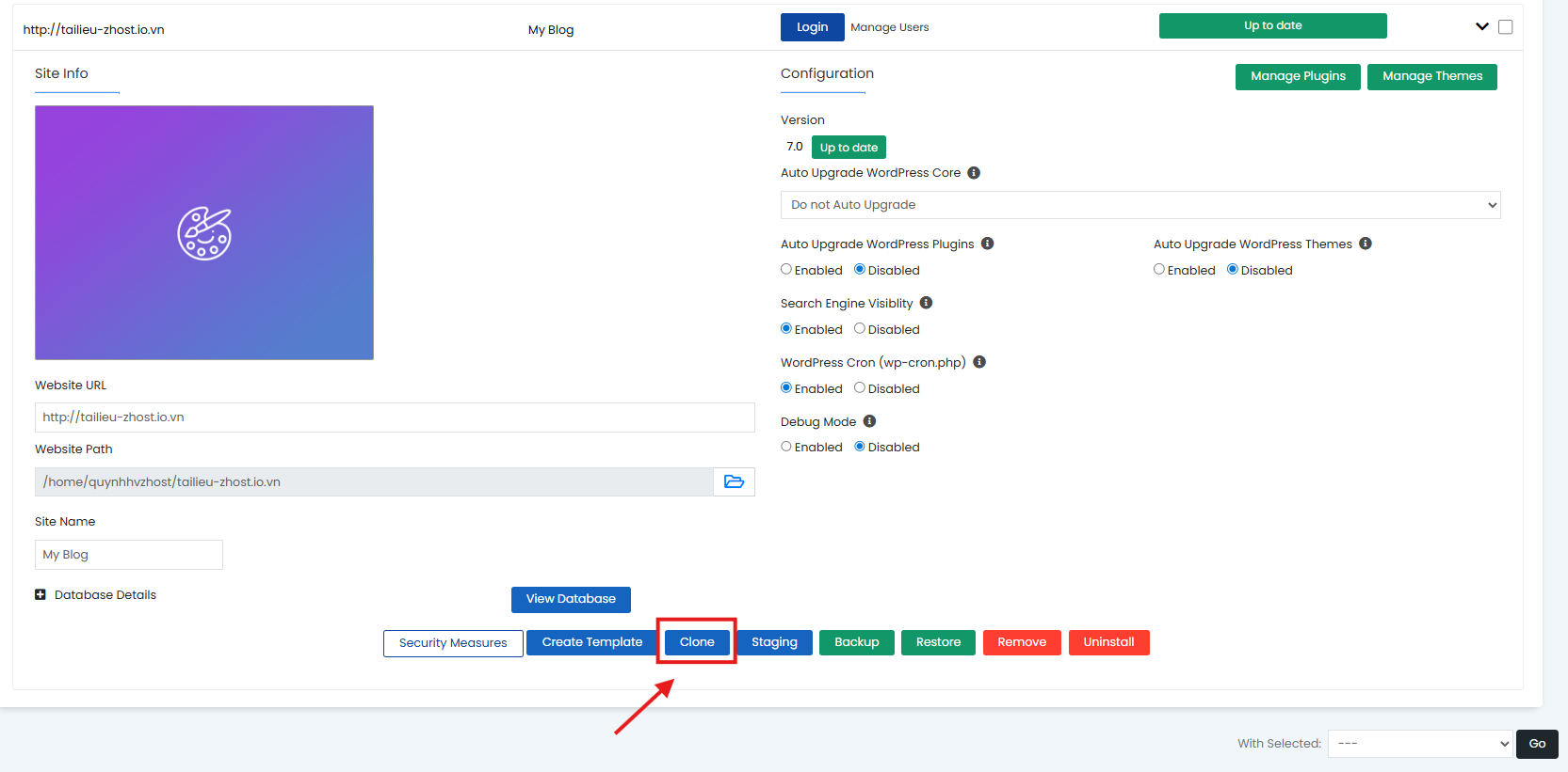 Hướng Dẫn Clone Website WordPress Bằng Softaculous