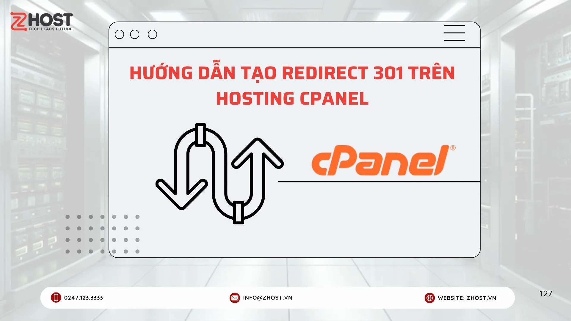 Hướng dẫn tạo Redirect 301 trên Hosting Cpanel